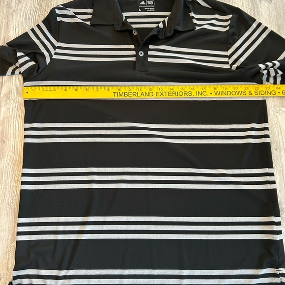 ADIDAS MEN'S GOLF PERFORMANCE STRIPED POLO SHIRT LARGE SOFT
MOISTURE WICKING EUC - Picture 8 of 9